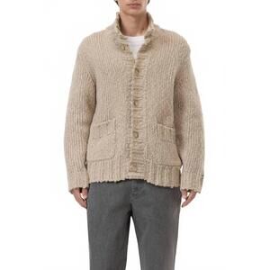 NEW CLOSED turtleneck cardigan in silt grey